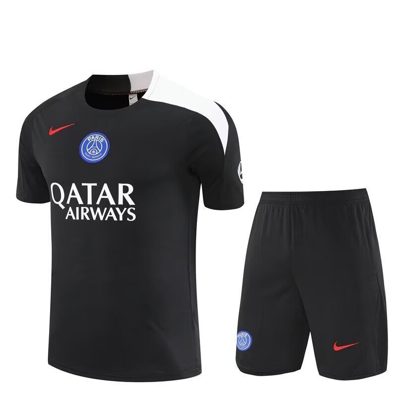 AAA Quality PSG 25/26 Black/White Training Kit Jerseys